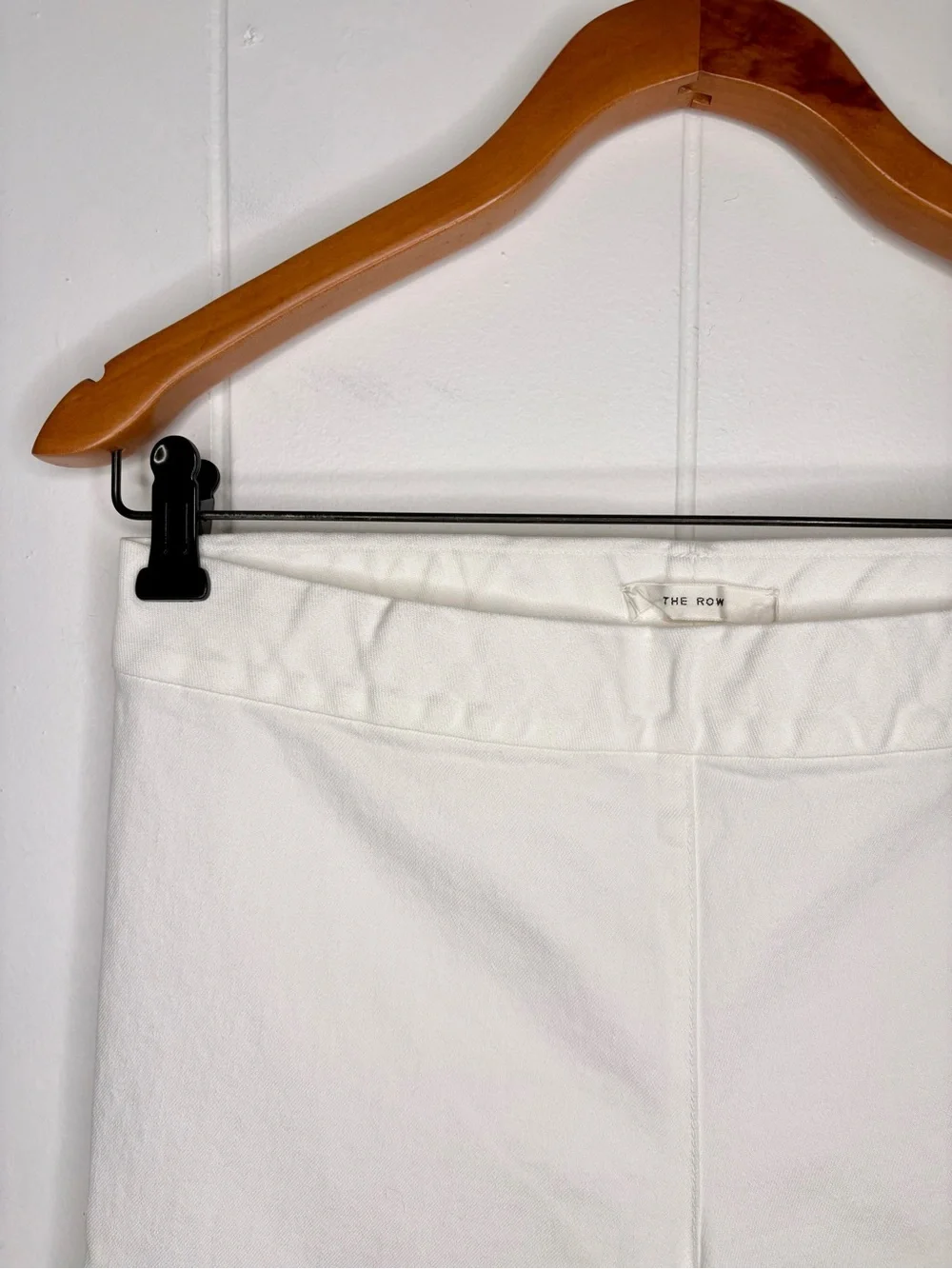 The Row Essentials Stratton Denim Leggings White Basic Spring Summer Size Large